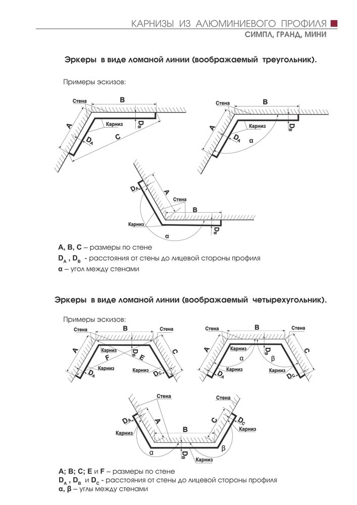 Карнизы из алюминиевого профиля