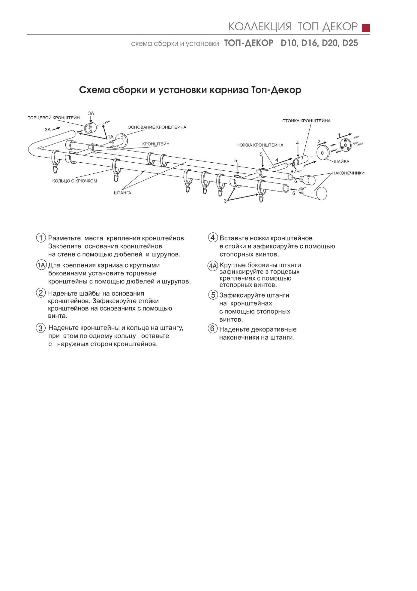 Коллекция Топ-Декор D10,D16,D20,D25