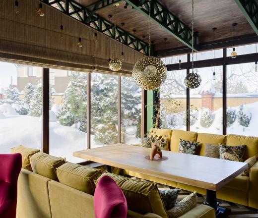 Колоритная каминная