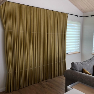 80mm-Wave-Curtains-Dress-and-Pleated-on-Electric-Curtain-Track